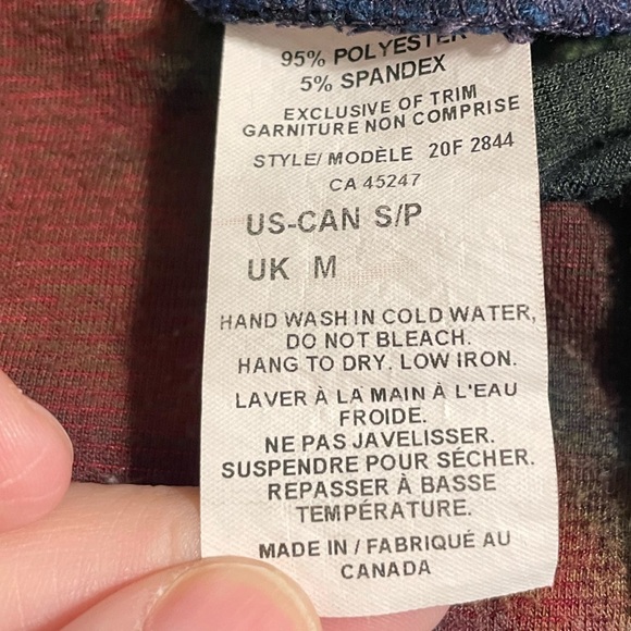 Michael Tyler Women’s Button Front Short Small Colorful Patchwork Lagenlook - Picture 7 of 12